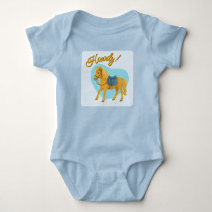 Hallo! Pony Jersey Bodysuit/T-Shirt   Kleidung Baby Strampler