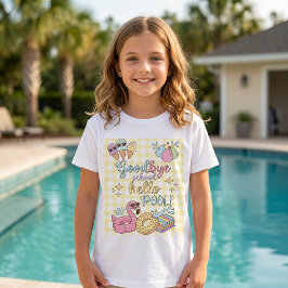 Hallo Poolparty Gelbes Caro T-Shirt 