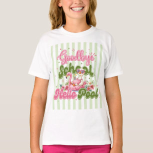 Hallo Poolparty Grüne Streifen T-Shirt