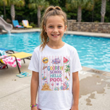Hallo Poolparty Streifen T-Shirt