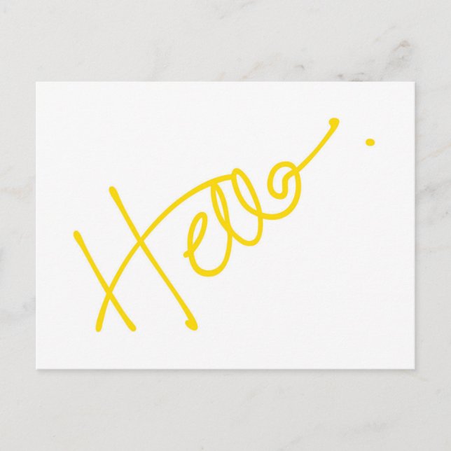 Hallo Postkarte (Vorderseite)