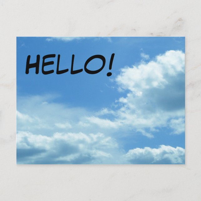 Hallo ! Postkarte (Vorderseite)