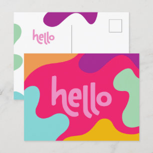 Hallo-Postkarte Postkarte