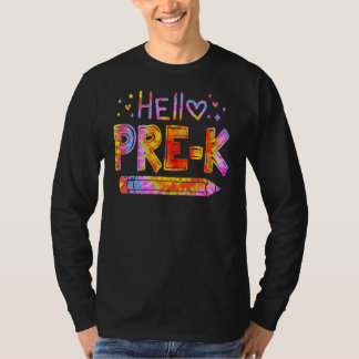 Hallo Pre-K-Lehrer Kinder zurück in die Schule Ti T-Shirt