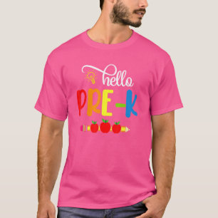 Hallo Pre K Lehrer Student Willkommen zurück zur S T-Shirt