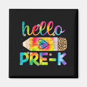 Hallo Pre-k Stift Gefärbte Krawatte zurück zur Sch Magnet