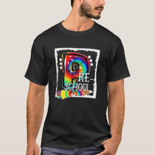 Hallo Pre School Funny Back To School Gefärbte Kra T-Shirt