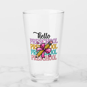 Hallo Preschool Colorado Lehrerin Stift Glas