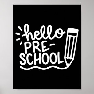 Hallo Preschool Kids Back to School Outfits for Gi Poster