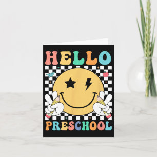 Hallo Preschool Lehrer Kinder Team Pre-k Pre K Bac Karte