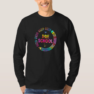 Hallo Preschool Lehrer Schüler Stift zurück T-Shirt