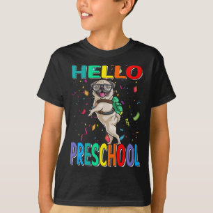 Hallo Preschool Mops Dog T - Shirt