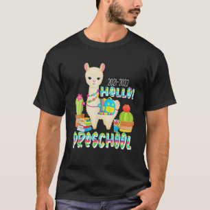 Hallo Preschool Niedlich Llama Alpaca Zurück zur S T-Shirt