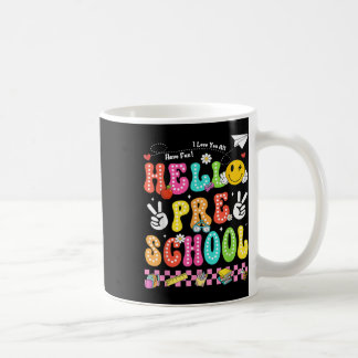 Hallo Preschool Smile Zurück zur Schule Lehrer Kaffeetasse