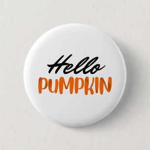 Hallo Pumpkin Fall Herbst Herbst Button
