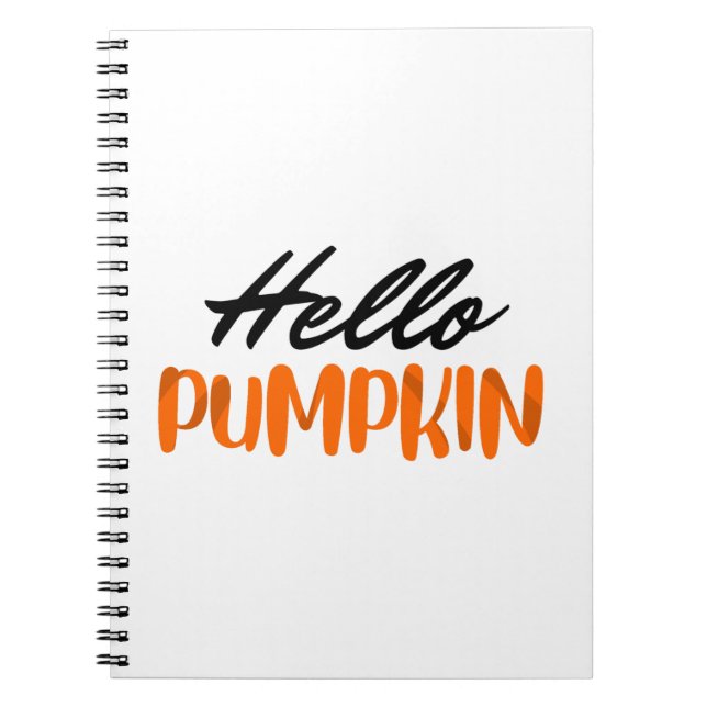 Hallo Pumpkin Fall Herbst Herbst Notizblock (Vorderseite)