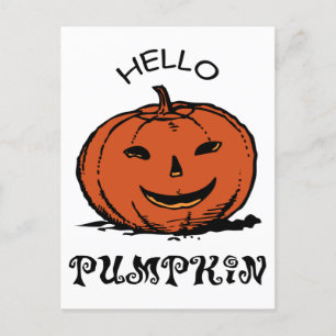 Hallo Pumpkin Shirt, Womens Pumpkin Shirt, Fall Feiertagspostkarte