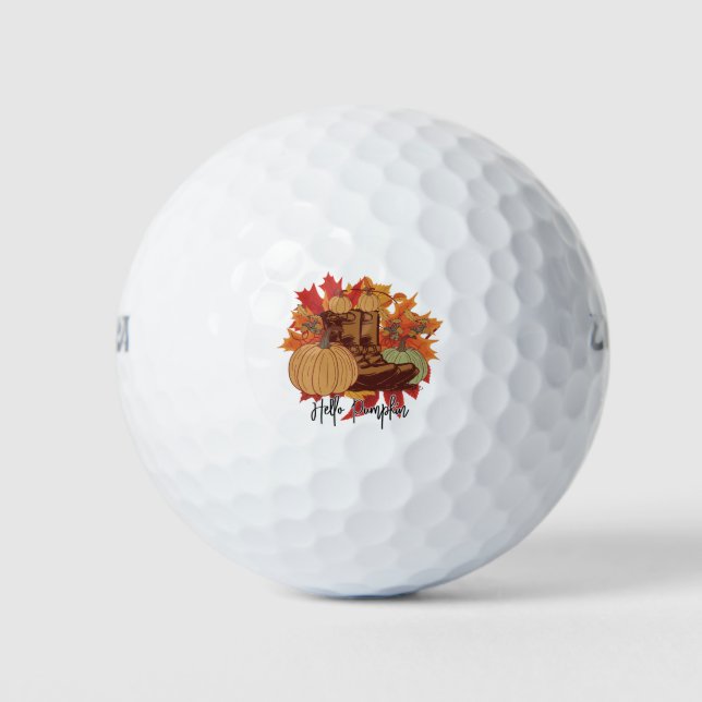 Hallo Pumpkin Sublimation Golfball (Vorderseite)