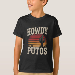 Hallo Putos Lustiger Kactus Retro Vintage T-Shirt