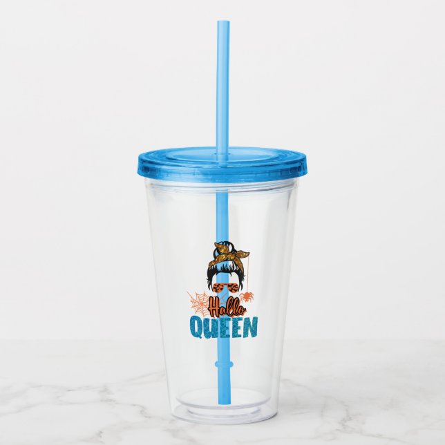 Hallo Queen Acryltrinkbecher (Vorderseite)