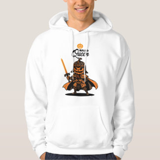Hallo Queen Hoodie Männer Gruseliger Kürbis Ritter