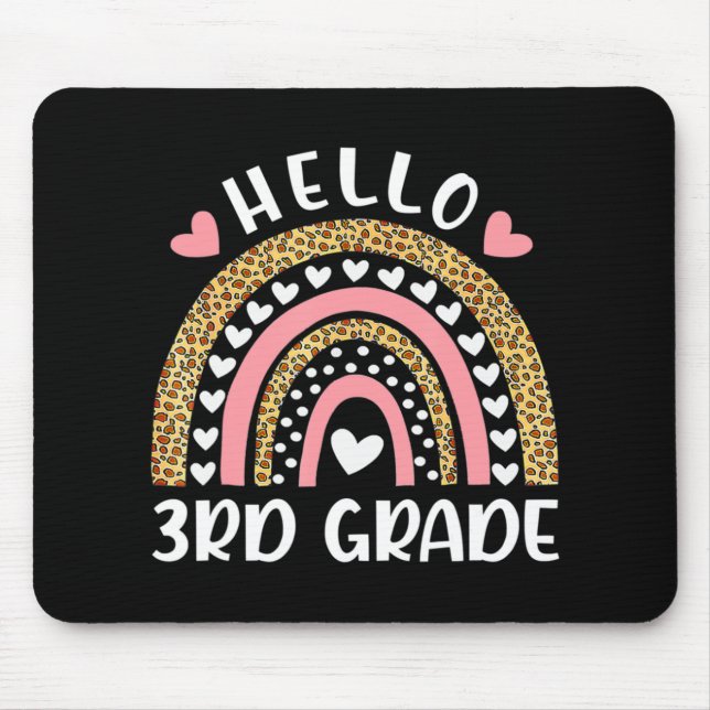Hallo Rainbow Lehrer der dritten Klasse Kinder zur Mousepad (Vorne)