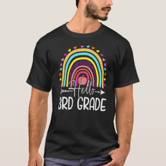 Hallo Rainbow-Lehrer der dritten Klasse Kinder zur T-Shirt