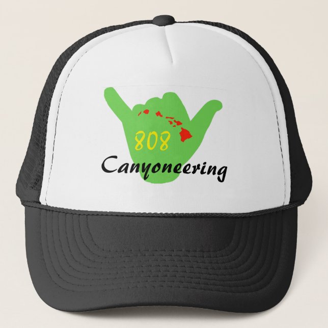 HALLO Rasta 5 Canyoneering Hut Truckerkappe (Vorderseite)