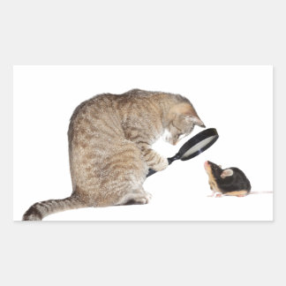 Hallo? Rechteckiger Aufkleber