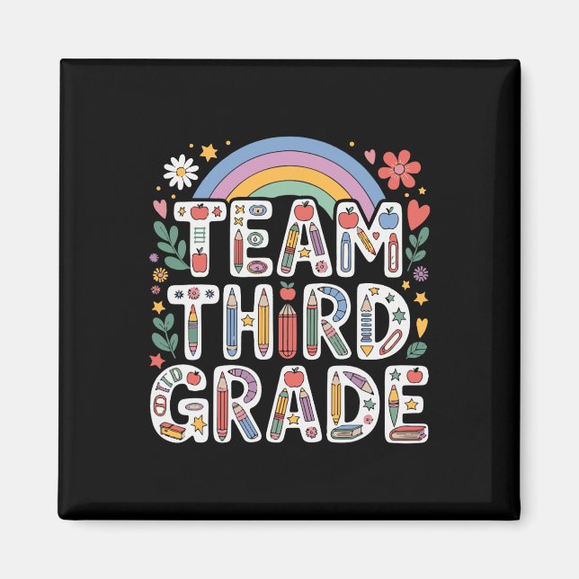 Hallo Regenbogen-Lehrer der dritten Klasse Clroom  Magnet (Vorne)