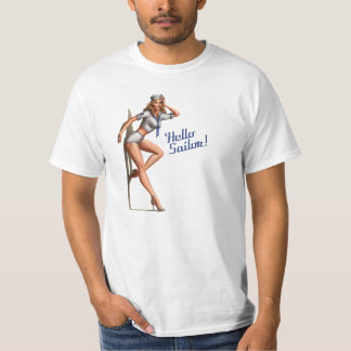Hallo Sailor! Button Up Girl T - Shirt