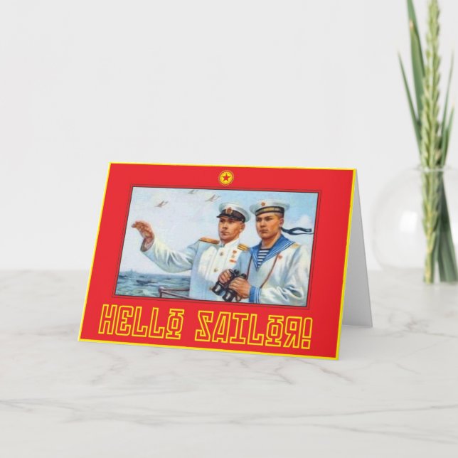 Hallo Sailor! Karte (Vorderseite)