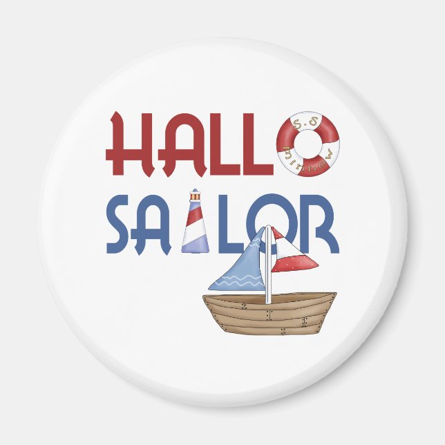 Hallo Sailor Magnet (Vorne)