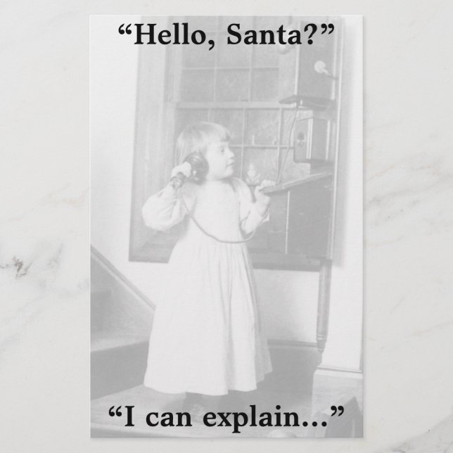 Hallo, Sankt? - Briefpapier (Vorderseite)