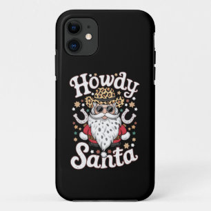 Hallo Santa Western Cowboy Rodeo Weihnachtsgeschen Case-Mate iPhone Hülle