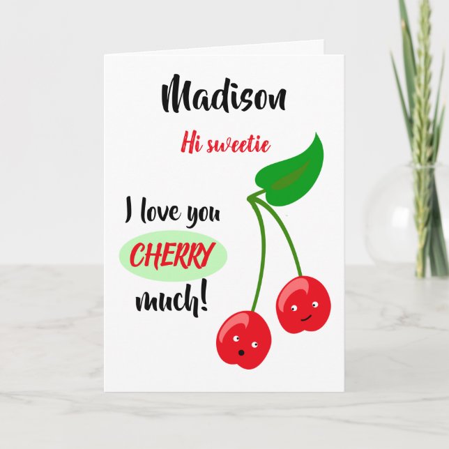 Hallo, Schatz, ich Liebe, Sie haben viel, personal Karte (Vorderseite)