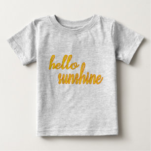 Hallo scherzt Sonnenschein Spitze Baby T-shirt