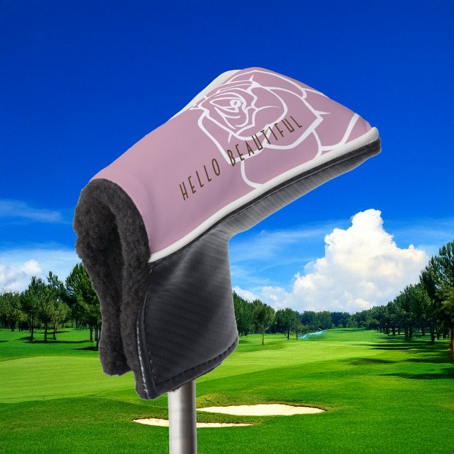 Hallo schön - Moderne Rosa Rose Golf Head Cover Headcover (Von Creator hochgeladen)