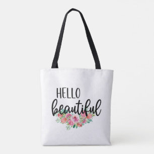 Hallo schöne Aquarellrosen Typografie Modern