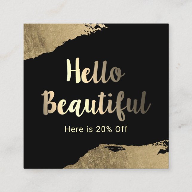 Hallo schöne empfehlungskarte (Vorderseite)