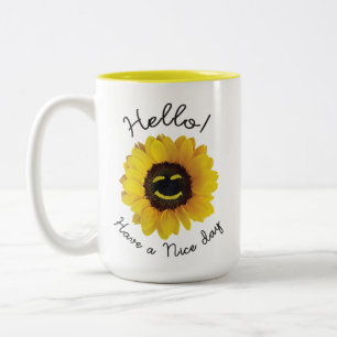 Hallo ! Schöne Tage Zweifarbige Tasse