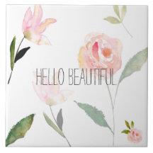 Hallo schönes Aquarell mit Blumen