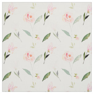 Hallo schönes Aquarell mit Blumen Stoff