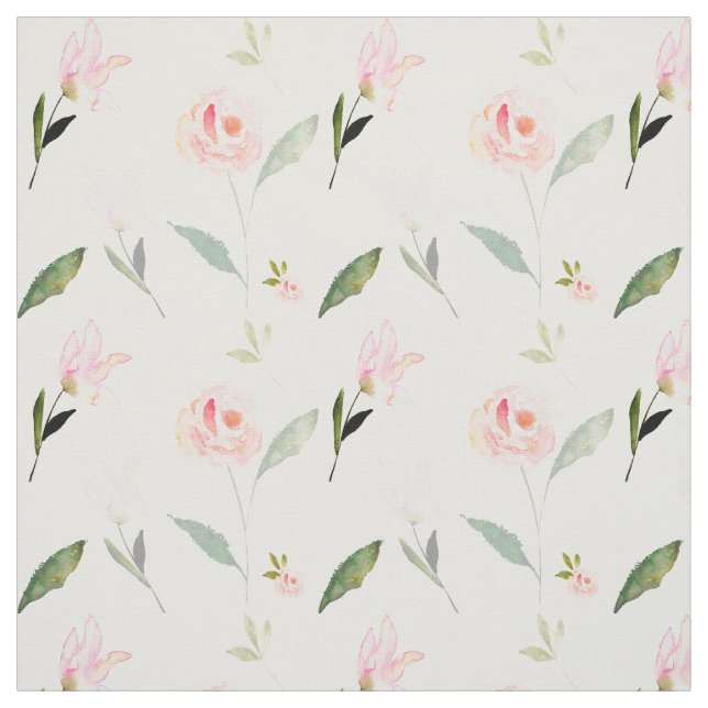 Hallo schönes Aquarell mit Blumen Stoff (Muster)