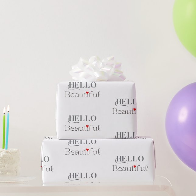 HALLO Schönes, Aufmunterndes Geschenk für Sie Geschenkpapier (Partygeschenke)