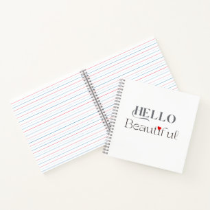 HALLO Schönes, Aufmunterndes Geschenk für Sie Notizbuch