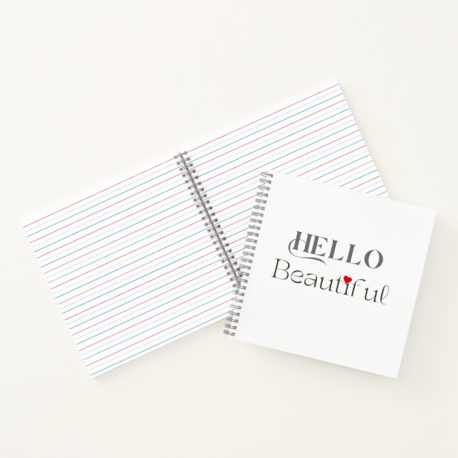 HALLO Schönes, Aufmunterndes Geschenk für Sie Notizbuch (Innenseite)