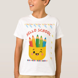 Hallo Schule: Farbige Lernreise. T-Shirt