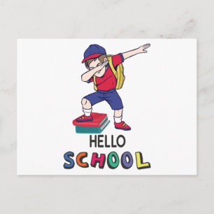 Hallo Schule Postkarte