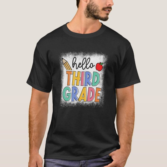 Hallo Schüler der dritten Klasse T-Shirt (Vorderseite)